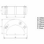 Zineti Anodo Zinc 70-75Hp