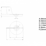 Zineti Anodo Zinc Aleta 20-25Hp