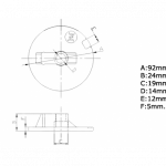Zineti Anodo Zinc Plato Mercury