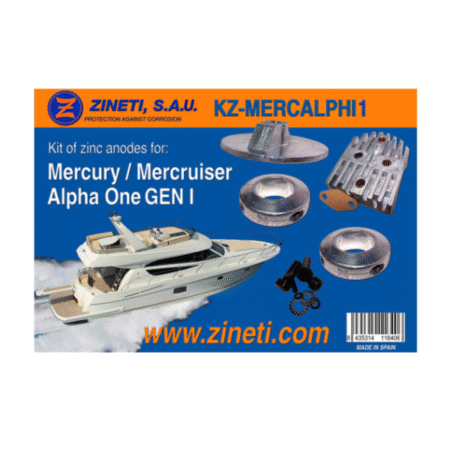 Zineti Kit Anodos Mercury-Mercruiser Alpha One GEN I