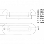 Zineti Anodo de Aluminio con Pletina de Acero Interior