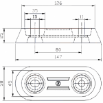 Zineti Anodo de Aluminio para Atornillar con Pletina Interior