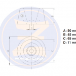 Zineti Anodo de Magnesio con Agujero Circular para Atornillar
