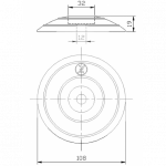 Zineti Anodo Para Discos para Timones y/o Flaps 110mm