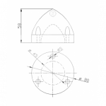 Zineti Anodo para Helice de 3 Palas Plegable Max-Prop