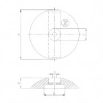 Zineti Disco de Aluminio con Pletina Interior