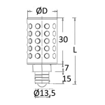 bombilla 21 led e14