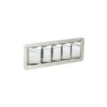 rejilla ventilación lamas inclinadas inox