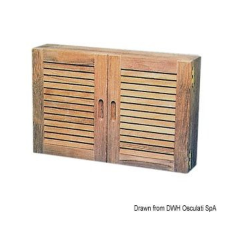 Armario con puertas para cocina-baño en teca