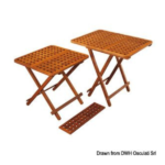 Mesa plegable en teca