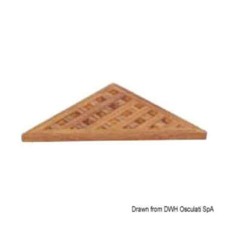 Rejilla Triangular para ducha Teca
