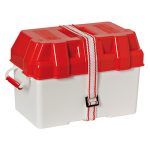 Caja portabaterías en PVC con cincha exterior