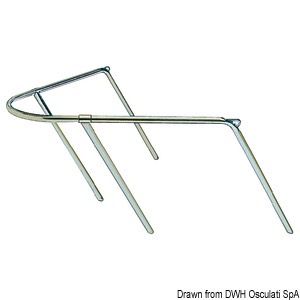 Pulpito Proa Acero Inox para Veleros o Barcos hasta 7m