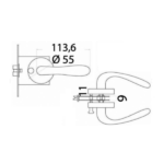 cerradura reversible antivibración