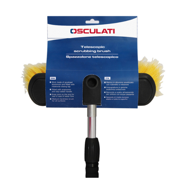 Cepillo Telescópico Aluminio Anodizado Cabeza Giratoria Doble Ángulo Cepillo Telescópico Aluminio Anodizado Cabeza Giratoria Doble Ángulo