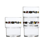 Vasos Apilables Modelo Regata, 12 pc Marine Business