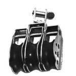Polea Triple A. Inox A4 316. Giratoria
