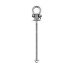 Tornillo con grillete de proa, rosca métrica, serie MT A4/PA M8x170mm, grillete 8mm