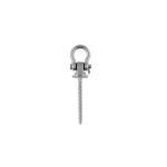 Tornillo con grillete de proa, rosca de madera, serie MT A4/PA 8x90mm, grillete 8mm
