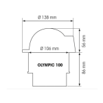 tapa protección blanca compás Olympic 100 plastimo
