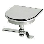 Cerrojo tirador con tapa acero inox 110x115 mm