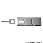 Aldabilla acero inox 89x32 mm