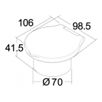 cada ducha blanca manguera pvc osculati