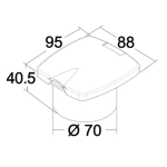 caja ducha cromada