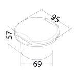 kit ducha evo classic horizontal cromado e inox osculati