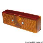 Luz de galibo lateral rectangular naranja