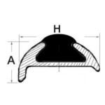 Cintón PVC para Perfil de Aluminio 25 mm – 24 metros
