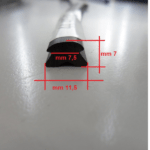 Cintón PVC para Perfil de Aluminio 25 mm – 24 metros