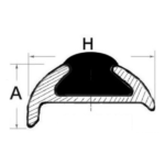 Perfil de Aluminio para Cintón 25mm 24 Metros