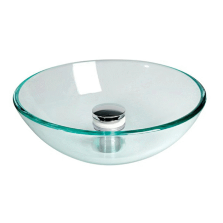 Lavabo Semiesférico Cristal Transparente