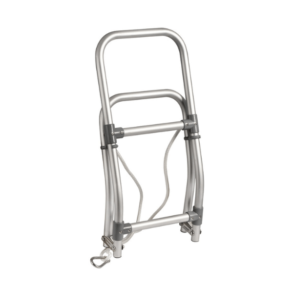 escalera plegable aluminio 3 peldaños neumática