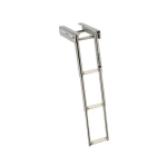 Escalera Plegable Inox 3 Peldaños Ovalados para Neumaticas