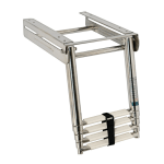 Escalera Plegable Inox Peldaños Ovalados