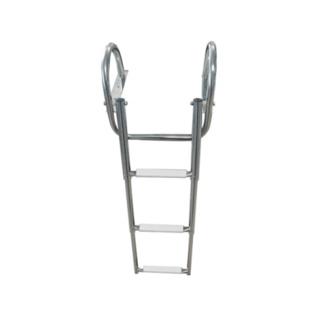 Escalera Telescópica Acero Inoxidable con Asas