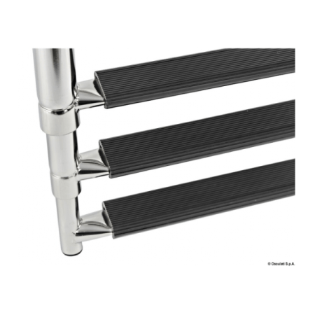 Escalera Telescópica Inox Standard 5 Peldaños negro