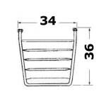 mini plataforma con escalera 36 x 34 cm