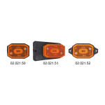 osculati luz lateral led naranja