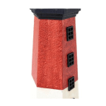 Faro de Resina con LED blanco y rojo