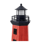 Faro de Resina con LED blanco y rojo
