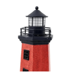 Faro de Resina con LED blanco y rojo
