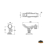 portacañas orientable nylon vertical horizontal 40 mm 1