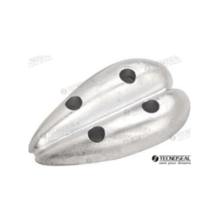Ánodo Oval Doble Zinc 66X116Mm