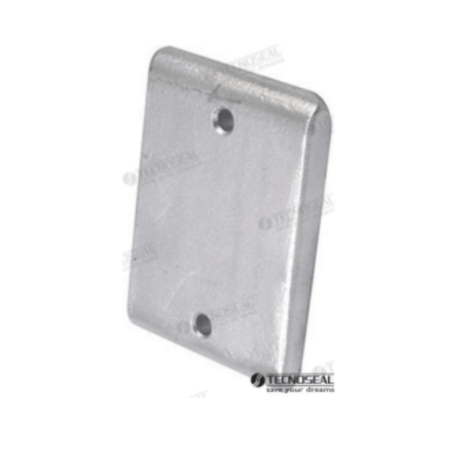 Ánodo Piastre Scafo Zinc 100X70X12Mm
