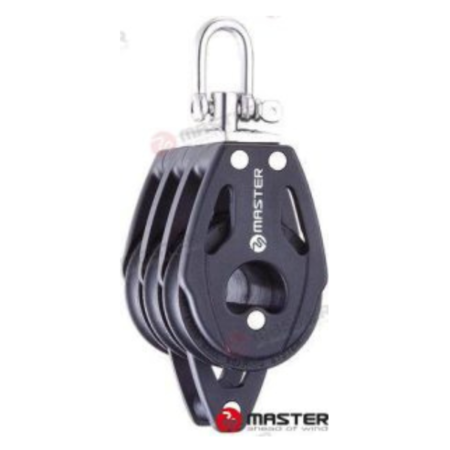 Polea Triple Giratoria C/Arraigo 29mm