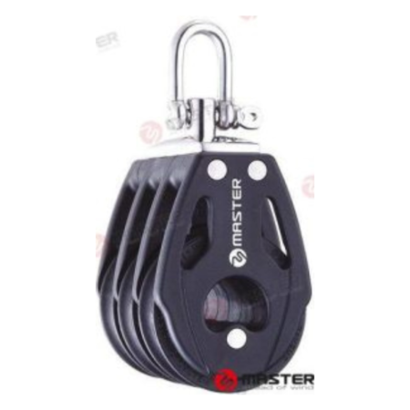 Polea Triple Giratoria 40mm