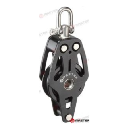 Polea simple racing c/arraigo 60mm aluminio